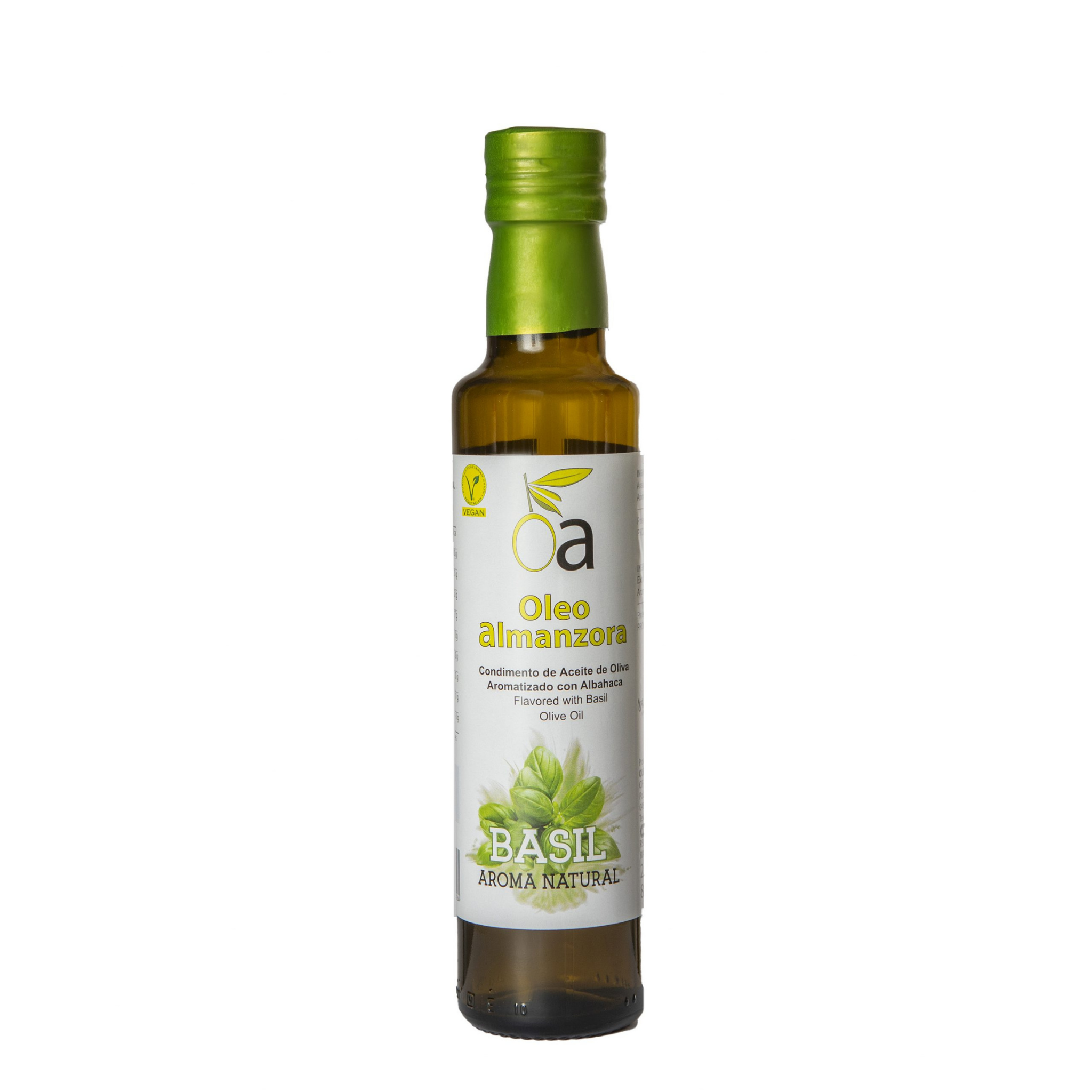 Huile d’olive artisanale au Basilic
