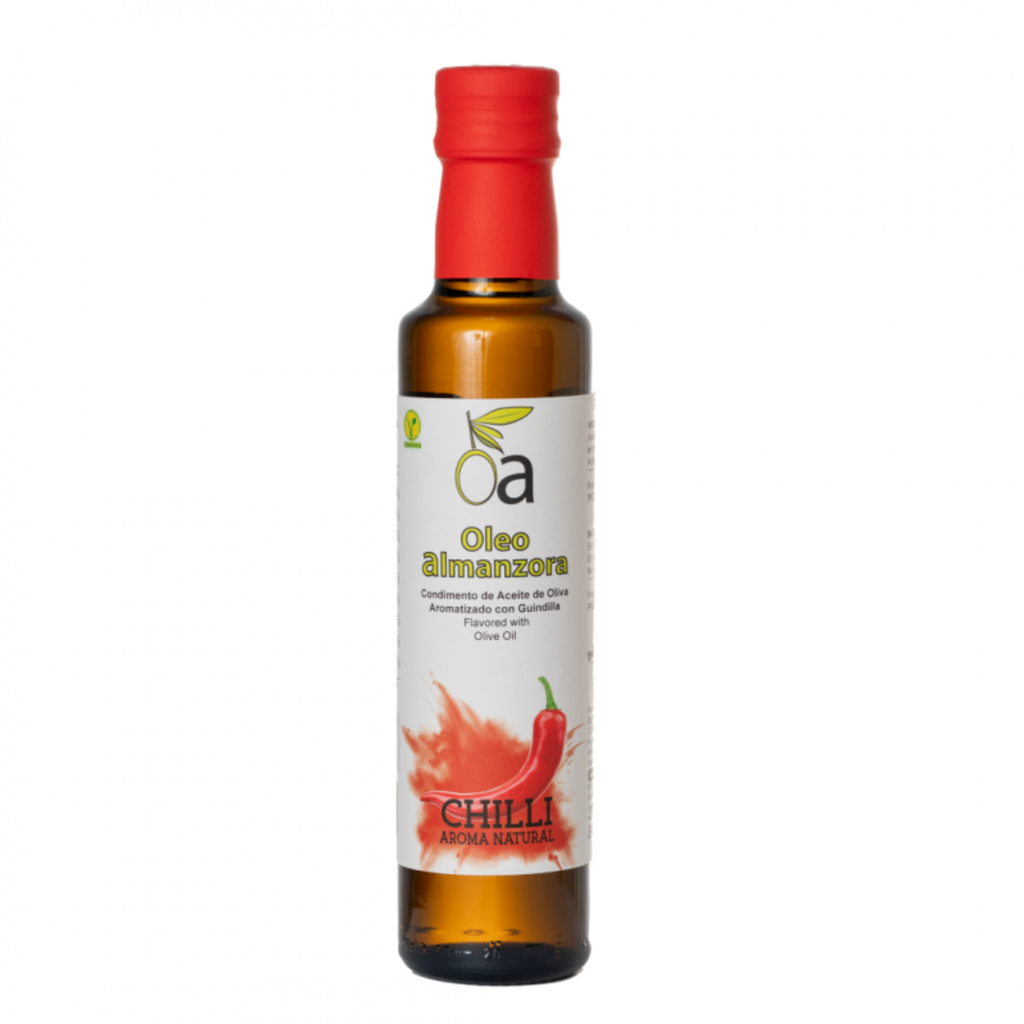 Huile d’olive artisanale au Piment