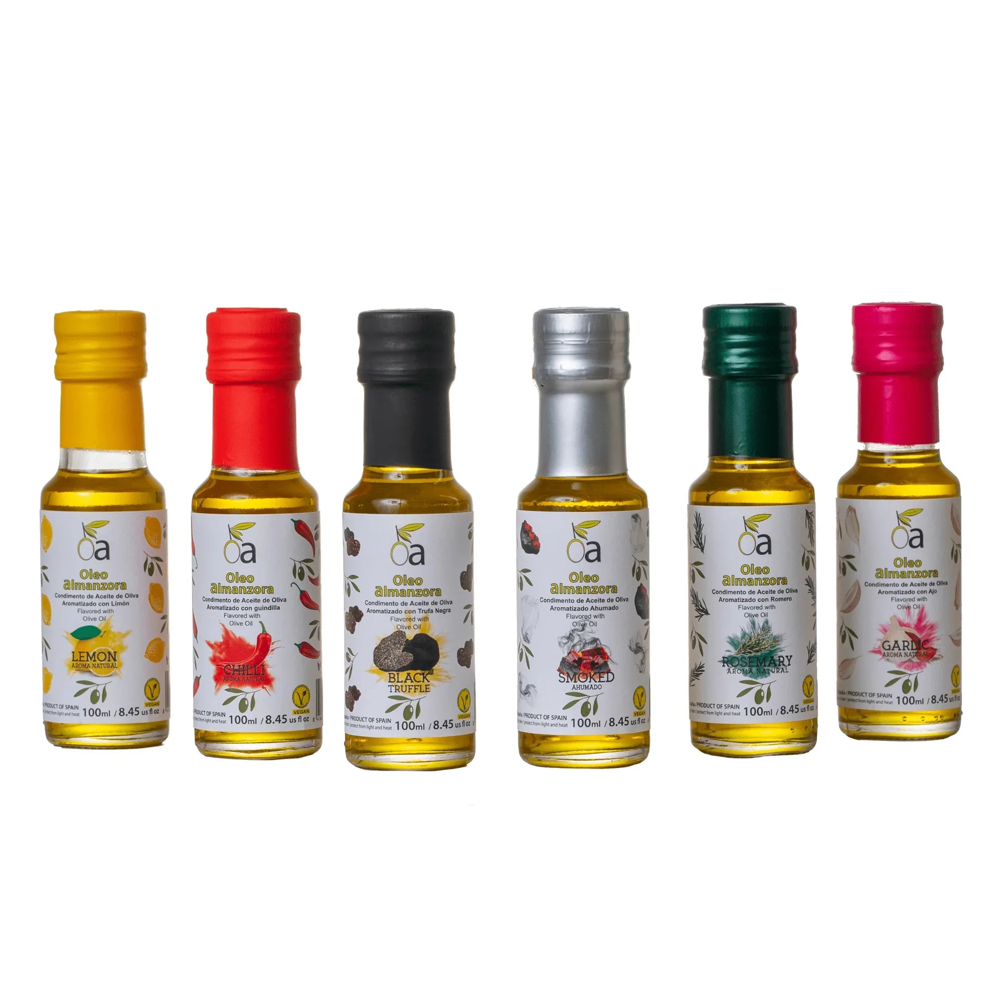 Coffret de 4 Huiles d’olive Extra vierges aromatisées - Nature Conexión